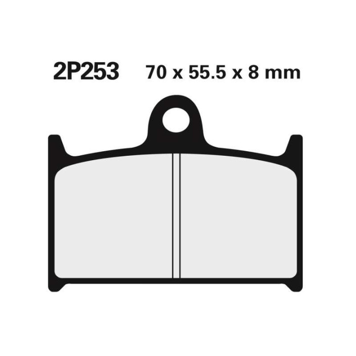 Plaquettes de frein racing sinter Nissin 2P253 ST