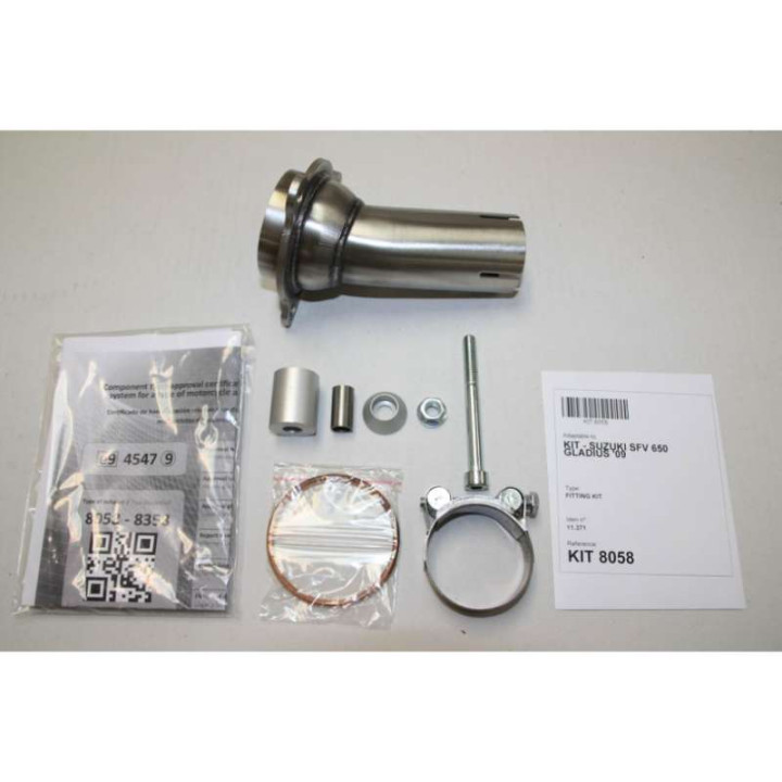 Silencieux homologué Ixil SOVE inox (OS8058VSE) Suzuki Gladius SFV 650
