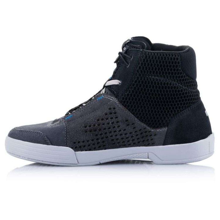Alpinestars CHROME Air Black/Grey/Blue motorcycle sneakers