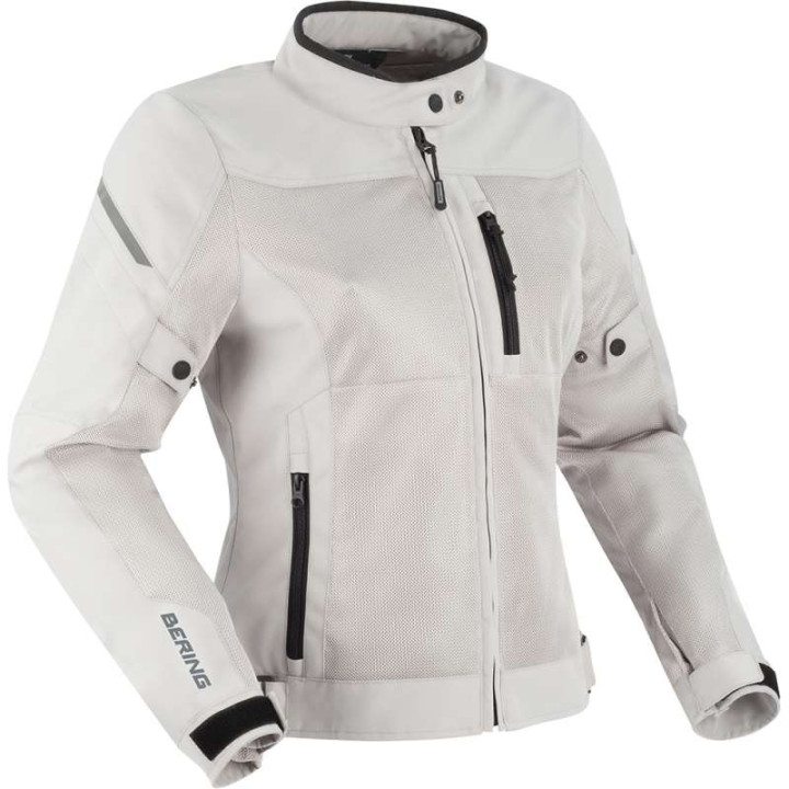 Blouson moto d'été femme Bering LADY OZONE GRIS