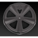 Air filter cover Vance&amp-Hines VO2 SKULLCAP CROWN BLACK