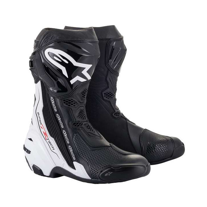 Bottes moto Alpinestars SUPERTECH R Noir/Blanc