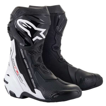 Bottes moto Alpinestars SUPERTECH R Noir/Blanc