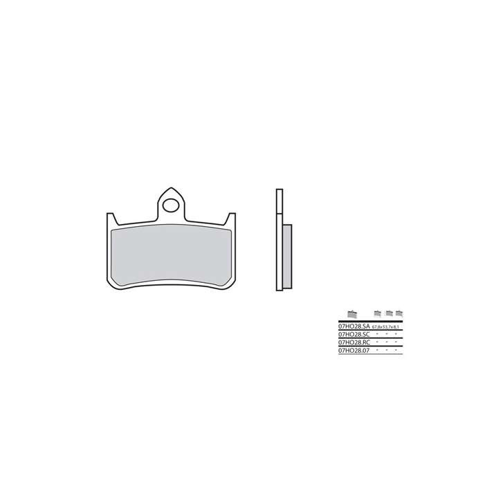 BREMBO organic brake pads 07HO2807