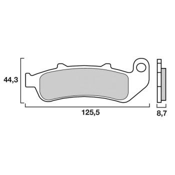 Plaquettes de frein sinter Brembo 07HO39SA Honda CBR1000F