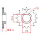 Pignon JT 16 dents pas 520 type 582