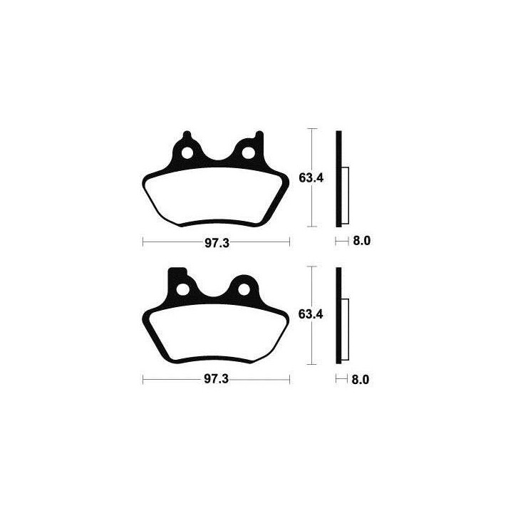 BENDIX MR326 Sintered Metal Brake Pads