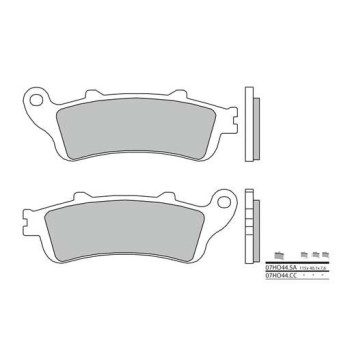 Plaquettes de frein organique BREMBO 07HO44CC