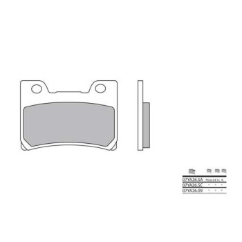 Plaquettes de frein sinter BREMBO 07YA26SA