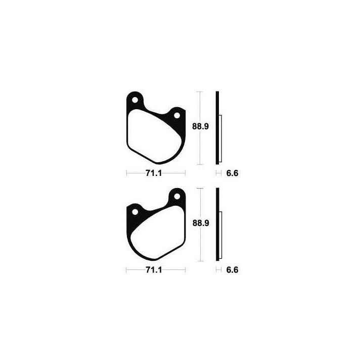 Plaquettes de frein organique BENDIX MA43