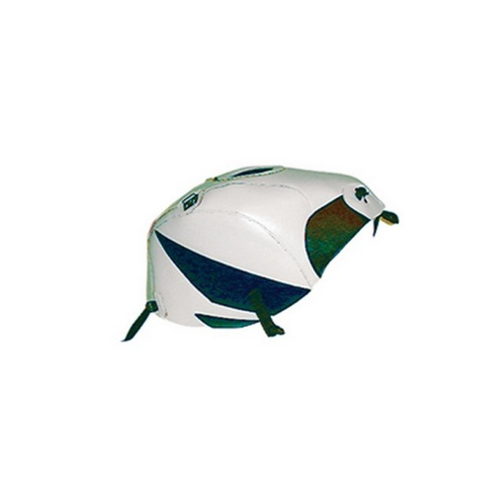 Bagster tank mat white/dark blue tips (1382J) Honda CBR600 F4/Sport