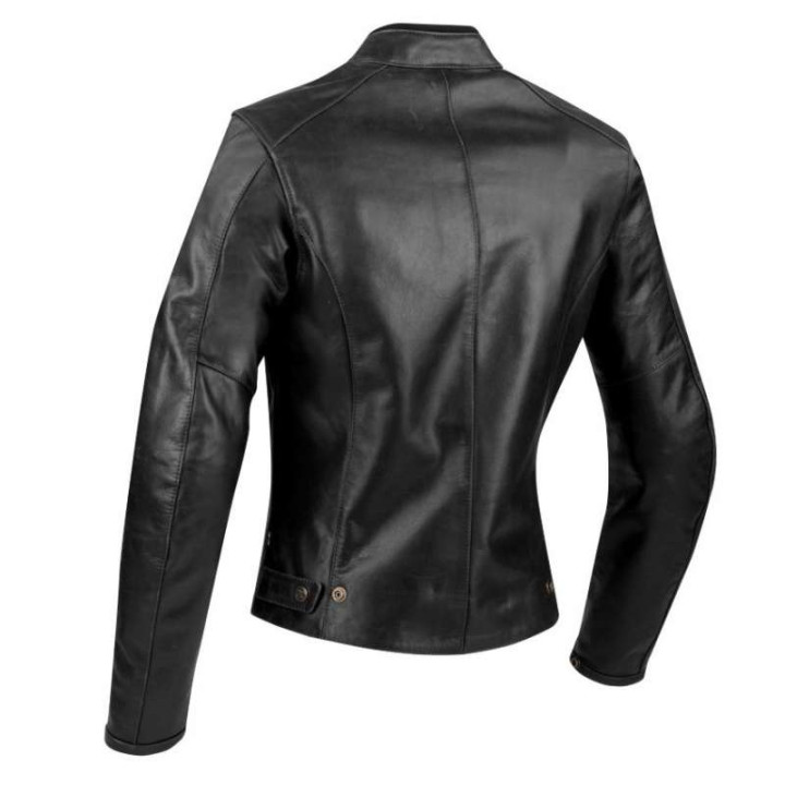 Blouson moto cuir femme Segura LADY LAXEY NOIR