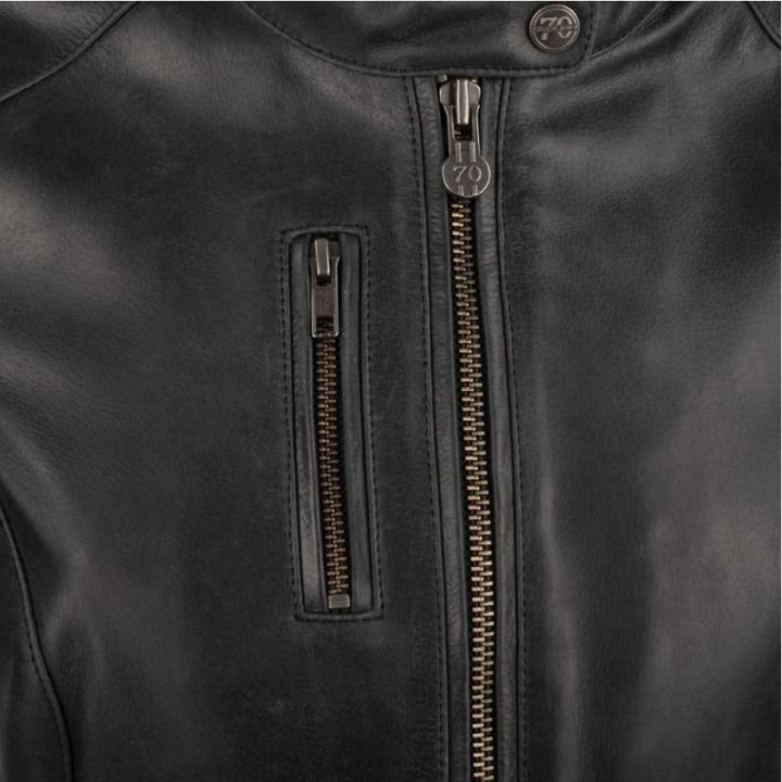 Blouson moto cuir femme Segura LADY LAXEY NOIR