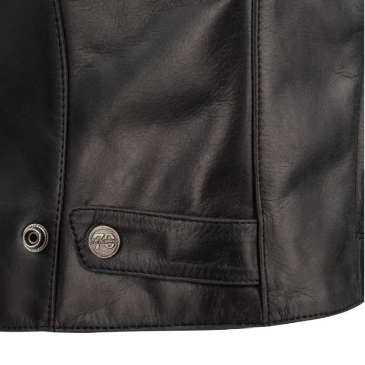 Blouson moto cuir femme Segura LADY LAXEY NOIR
