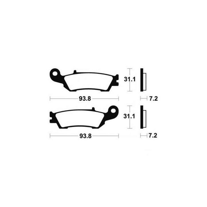 Brake pads cross racing Bendix MOR340