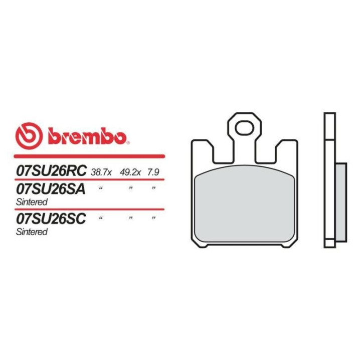 Motor brake pads sinter Brembo 07SU26SA
