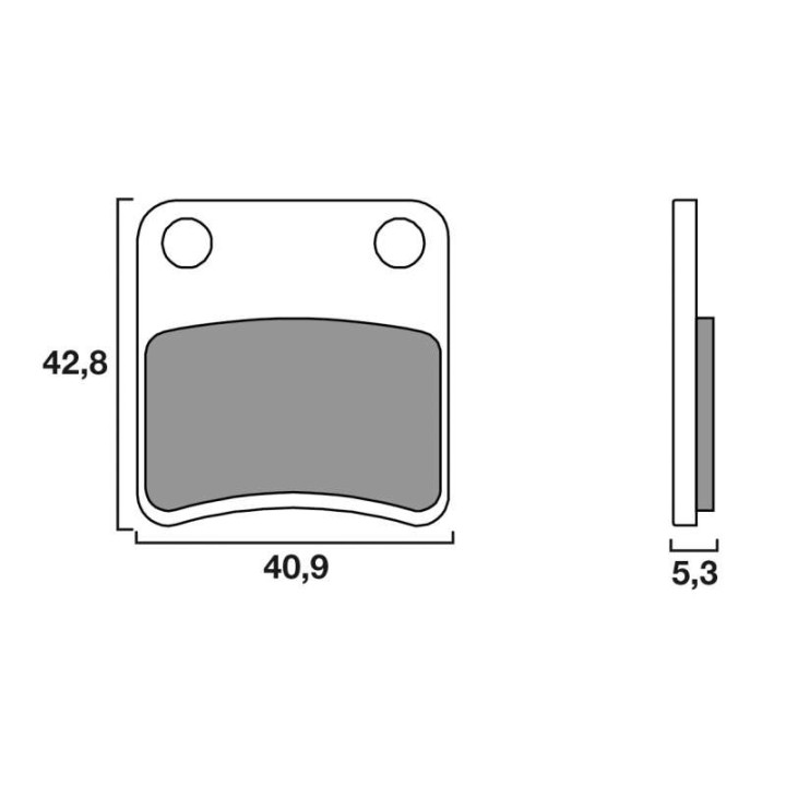 Brembo brake pads 07094CC (parking brake)