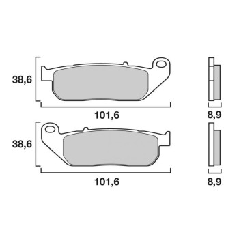 Plaquettes de frein sinter Brembo 07HD13SA