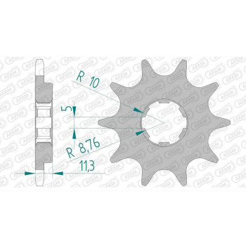 Pignon AFAM 10 dents pas 520 type 79302 Montesa/Honda 310