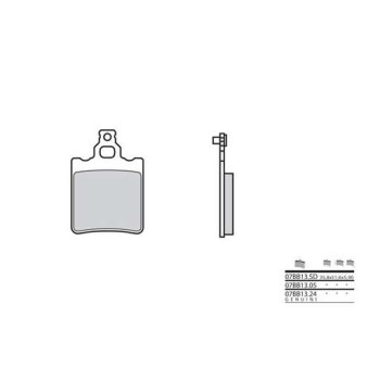 Plaquettes de frein organique BREMBO 07BB1305