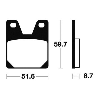 Plaquettes de frein métal fritté Bendix MR233