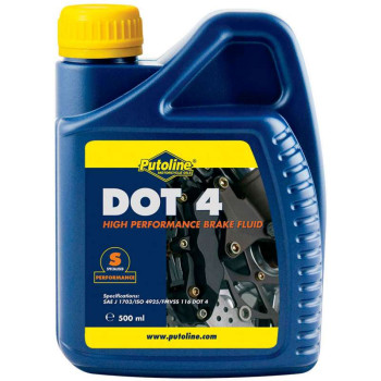 Liquide de frein Putoline DOT 4 500 ml