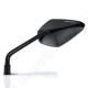 Barracuda A-VERSION motorcycle mirrors Black