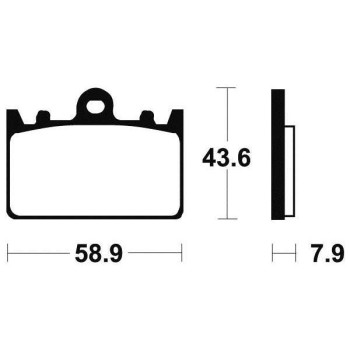 Plaquettes de frein métal fritté BENDIX MF166