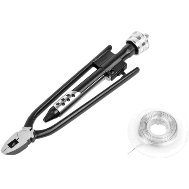 Kit pince à freiner + fil à freiner inox 0,8mm x 7,6m