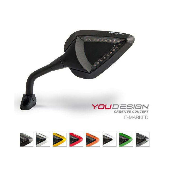 Barracuda D-VERSION RACE approved motorcycle mirrors