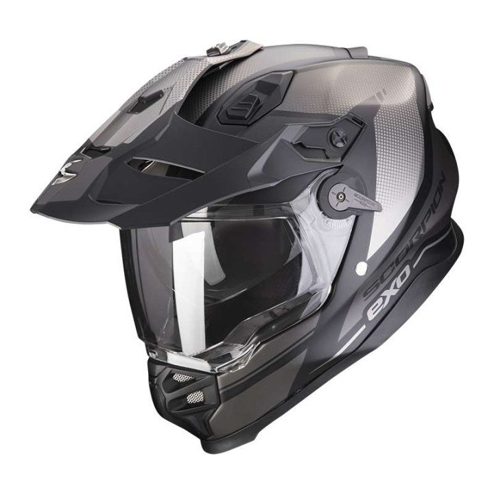 Casque moto Scorpion ADF-9000 AIR TRAIL Noir mat / Argent