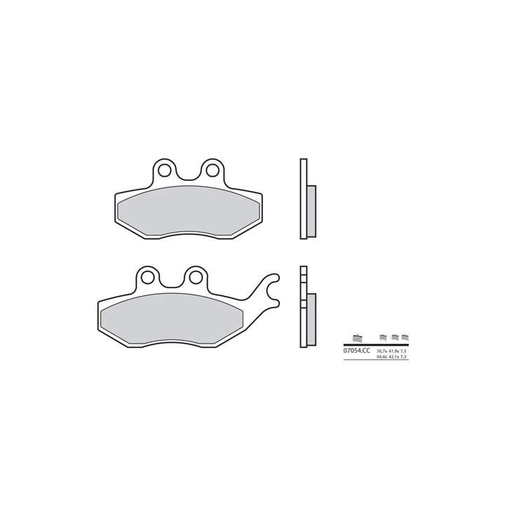 Ceramic Brake Pads BREMBO 07054CC
