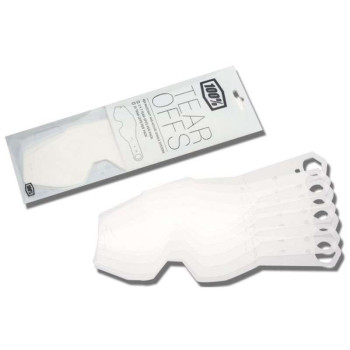 Packs de 2 x7 Tear-offs Laminés pour masques 100pourcent RACECRAFT, ACCURI et STRATA