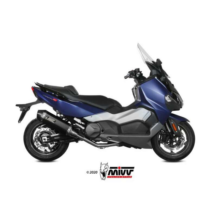 Mivv SPEED EDGE complete line Black stainless steel (SY.002.LRB) SYM Maxsym 500 TL