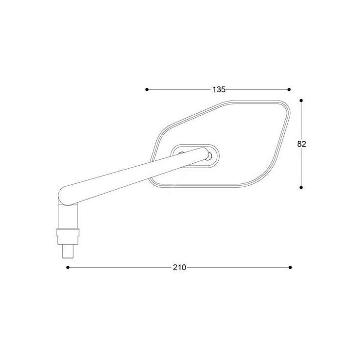 Barracuda SKIN-Z approved mirrors Black