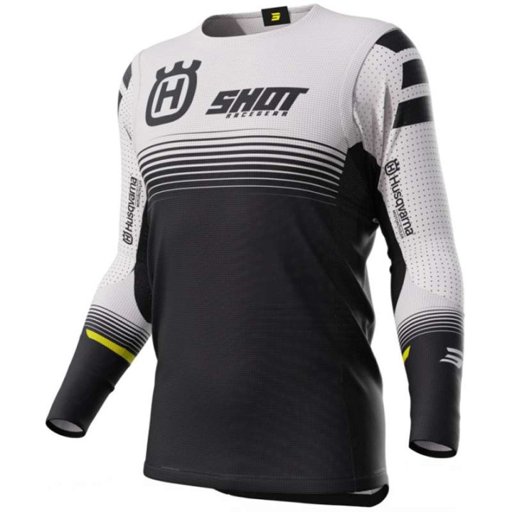 Shot AEROLITE HUSQVARNA LIMITED BLACK motocross jersey