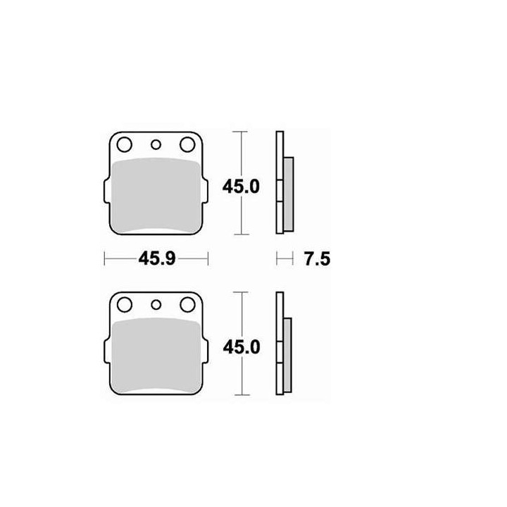 Plaquettes de frein sinter BRAKING 686CM46