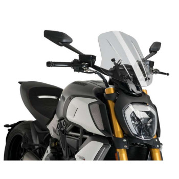 Pare-brise Puig NAKED NEW GENERATION TOURING (3775) Ducati DIAVEL 1260 Pare-brise Puig NAKED NEW GENERATION TOURING (3775) Ducati DIAVEL 1260
