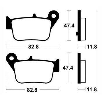 Plaquettes de frein métal fritté BENDIX MSS427