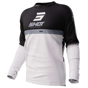 Maillot moto cross Shot DEVO REFLEX NOIR