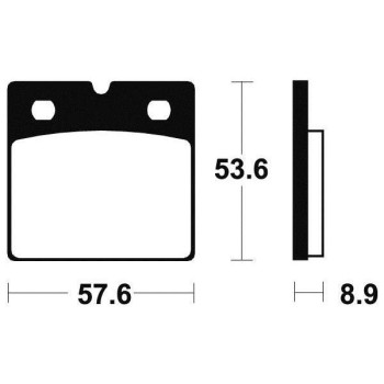 Plaquettes de frein métal fritté BENDIX MF140