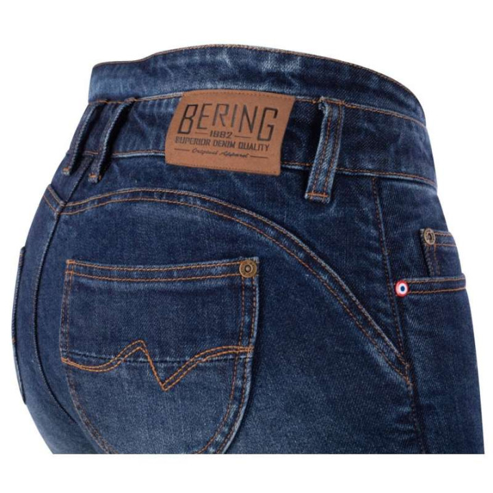 Jean moto femme Bering LADY GILDA BLEU