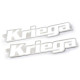 Stickers Kriega White 36x146mm