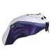 Tapis de réservoir Bagster blanc/bleu/bande ciel (1234B) Yamaha XJ900