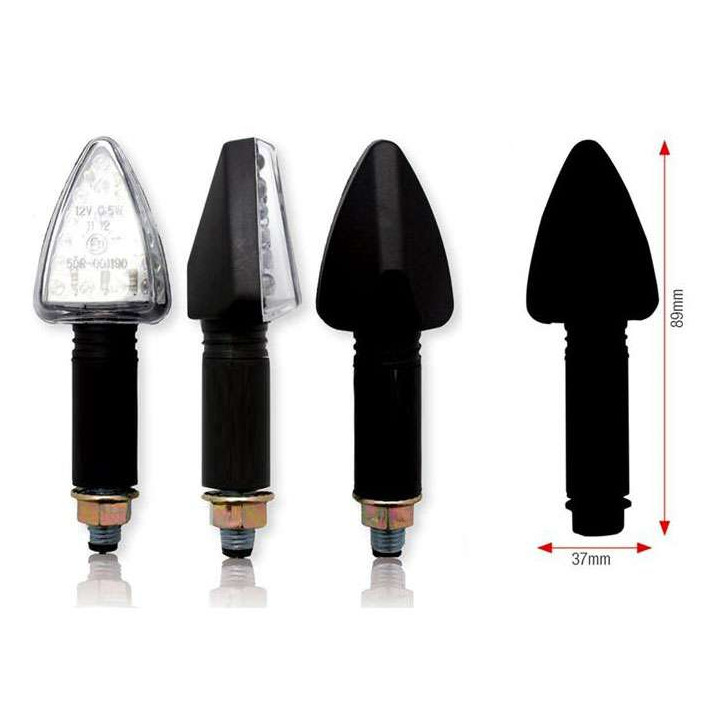 Clignotants moto Bihr TRI leds longs
