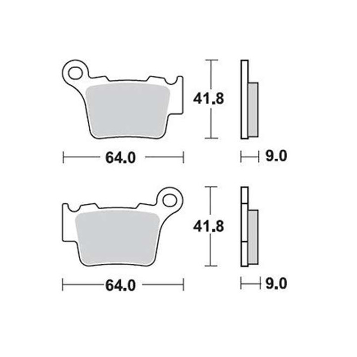 Brake pads sinter BRAKING 891CM44