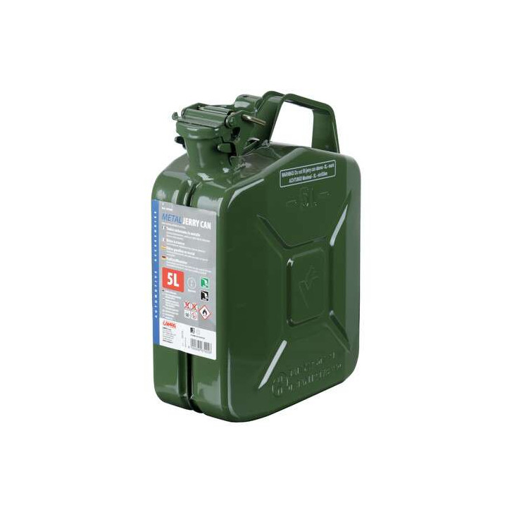 Jerrican métallique type militaire 5 litres