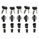 Set serrures Givi Security Lock SL105 valises/top case/S250/Tanklocked
