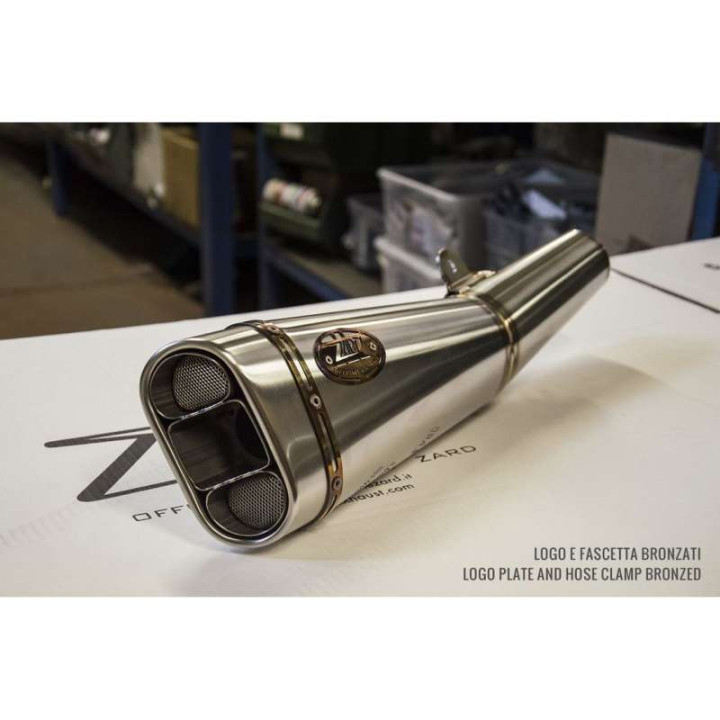 Ligne complète homologuée EURO 4 Zard INOX Yamaha XSR700 16-19
