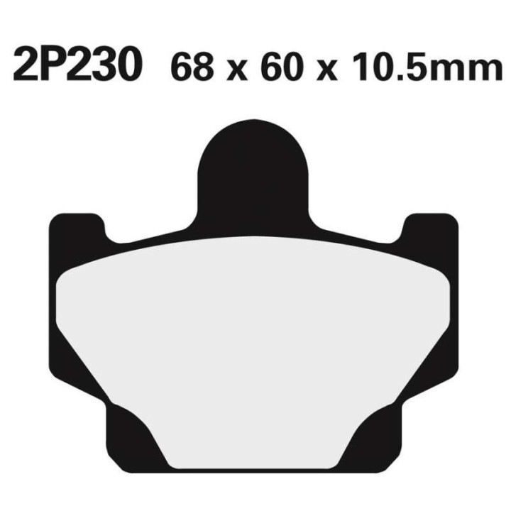 Plaquettes de frein semi-metal Nissin 2P230SS